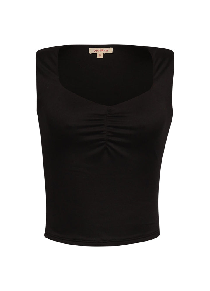 Scoop neck sleeveless top