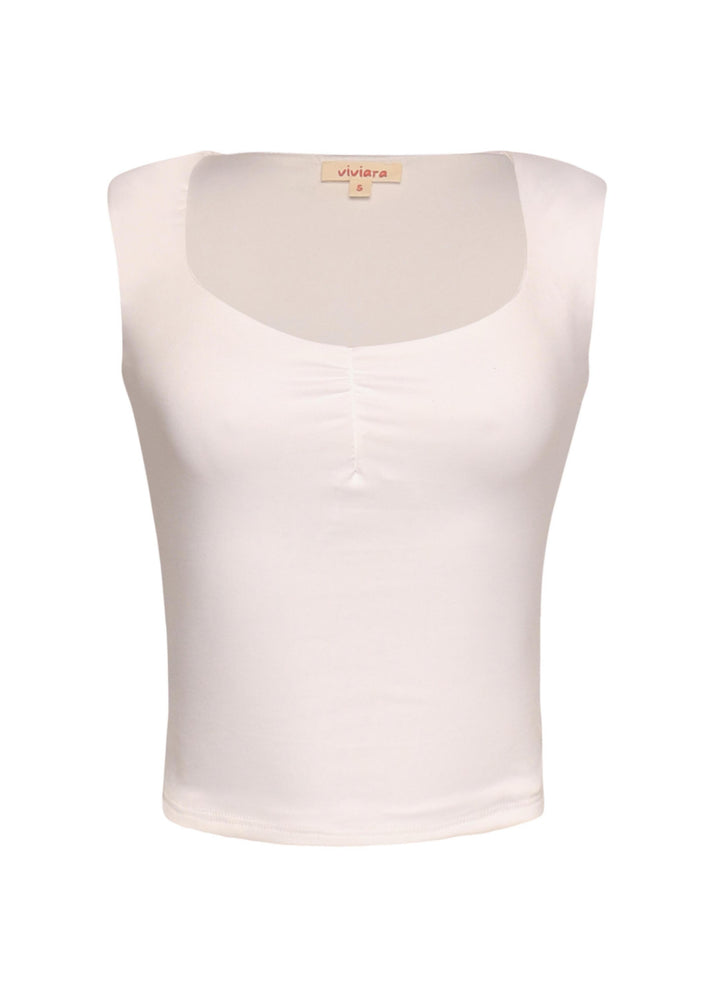 Scoop neck sleeveless top