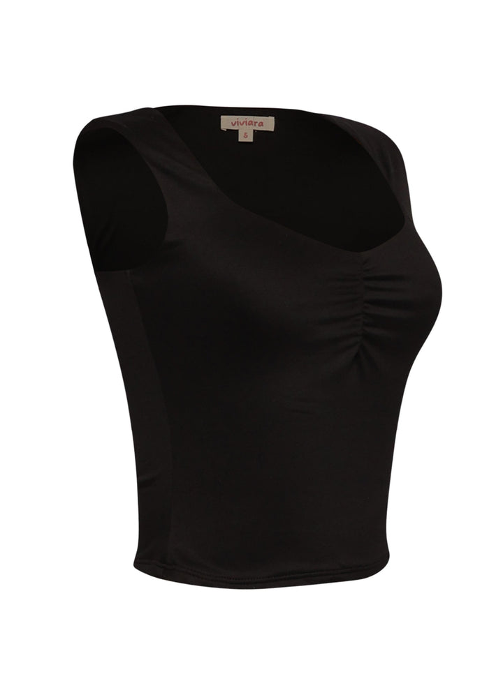 Scoop neck sleeveless top