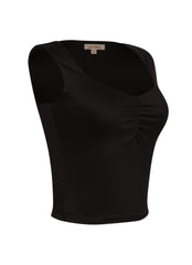 Scoop neck sleeveless top