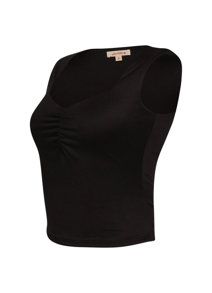 Scoop neck sleeveless top