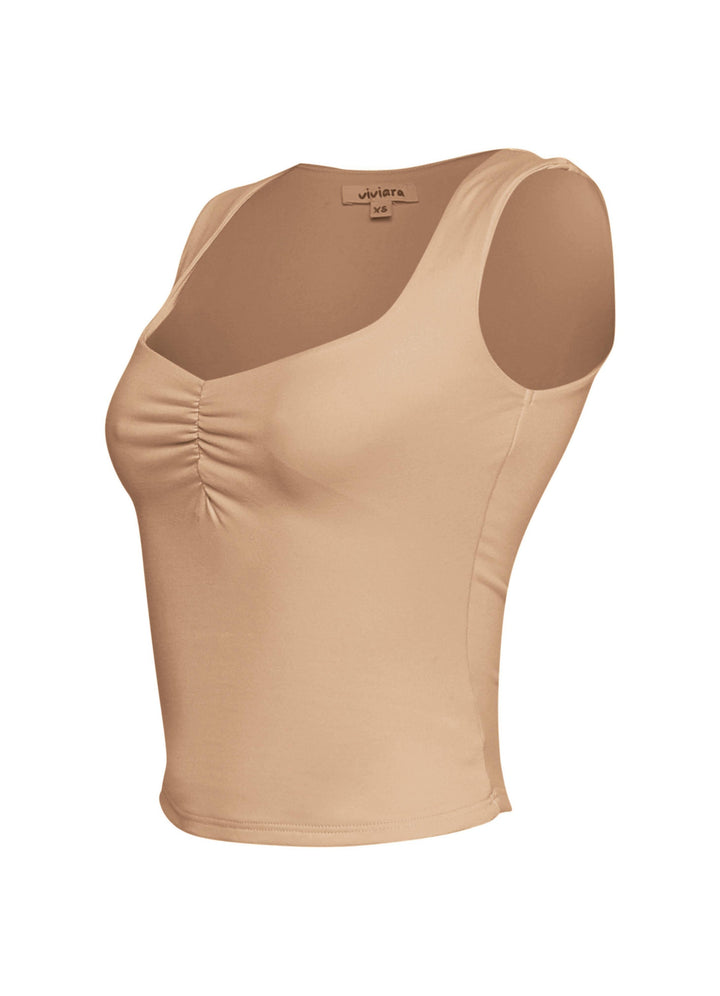 Scoop neck sleeveless top