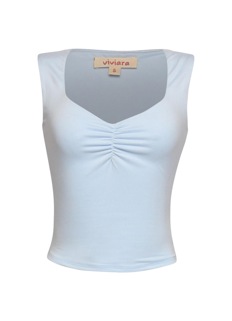 Scoop neck sleeveless top