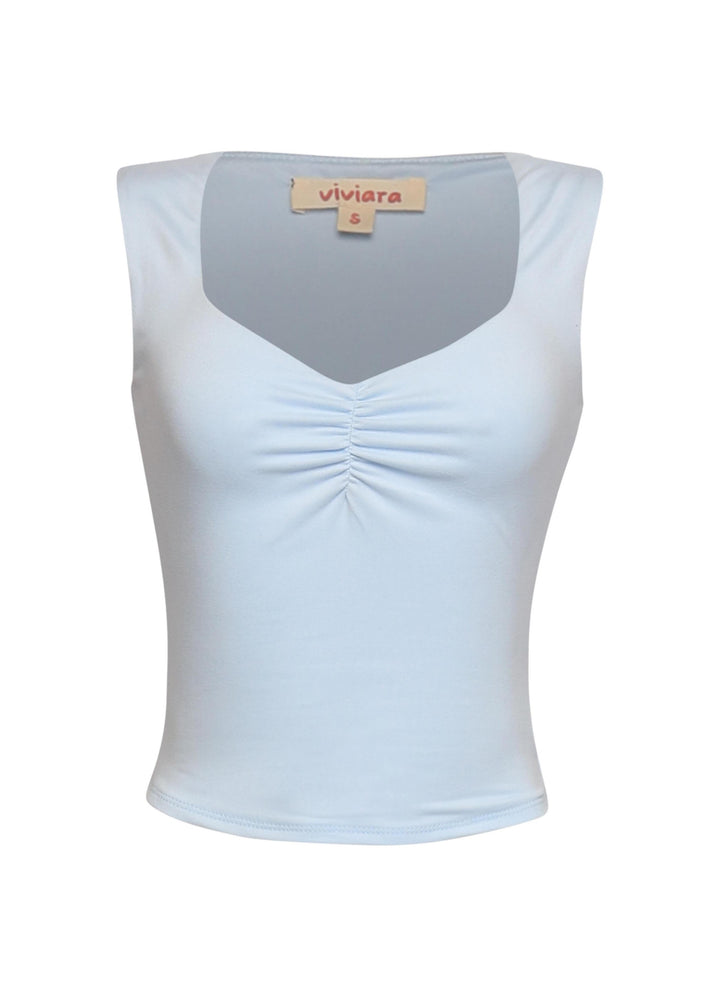 Scoop neck sleeveless top