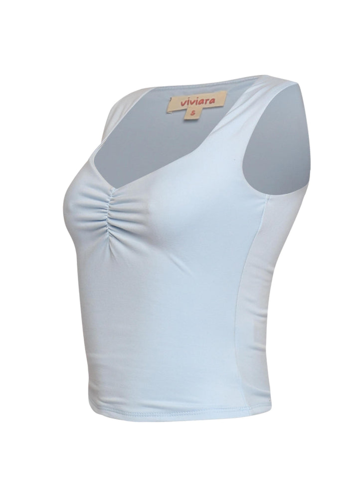 Scoop neck sleeveless top