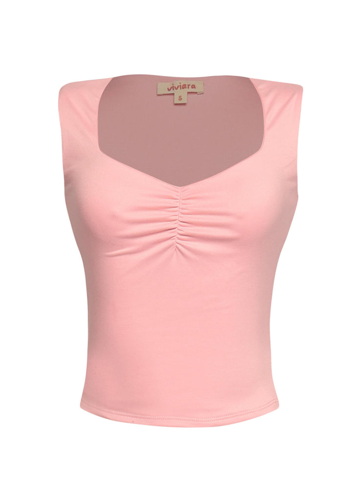 Scoop neck sleeveless top