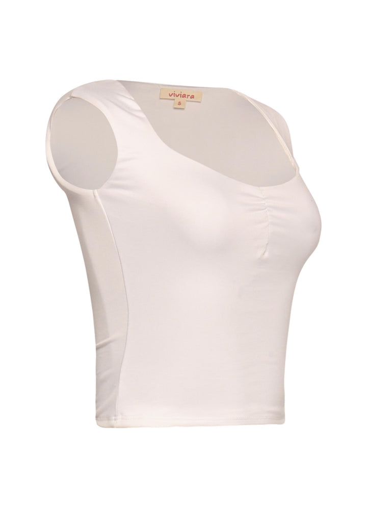 Scoop neck sleeveless top