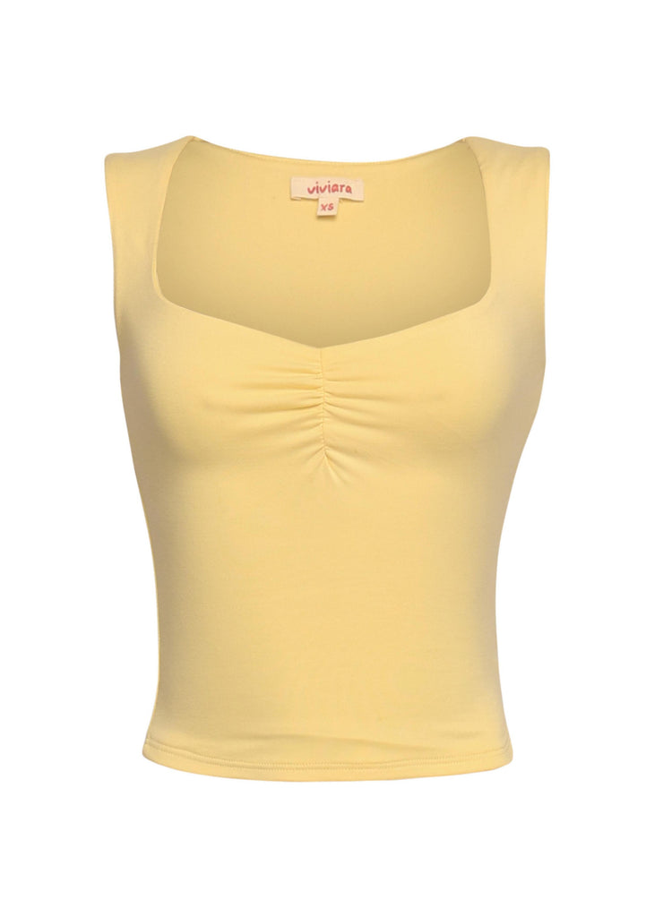 Scoop neck sleeveless top