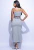 Tank crop top maxi skirt set