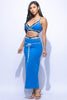 Tank crop top maxi skirt set
