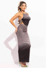Halter backless top and maxi skirt set
