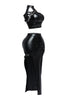 Chocker halter top & maxi skirt set