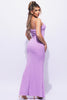 Sparkling mesh maxi dress
