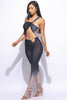 One shoulder cut-out jumpsuit