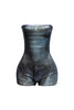 Foiled tube romper with denim bodyprint