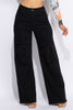 Lace up detailed pants