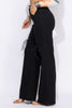 Lace up detailed pants
