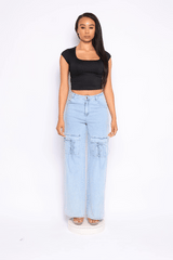 Lace up detailed pants