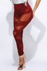 Mesh contrast strap detailed leggings