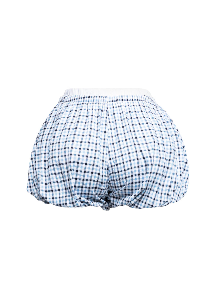 Elastic waist band bubble shorts