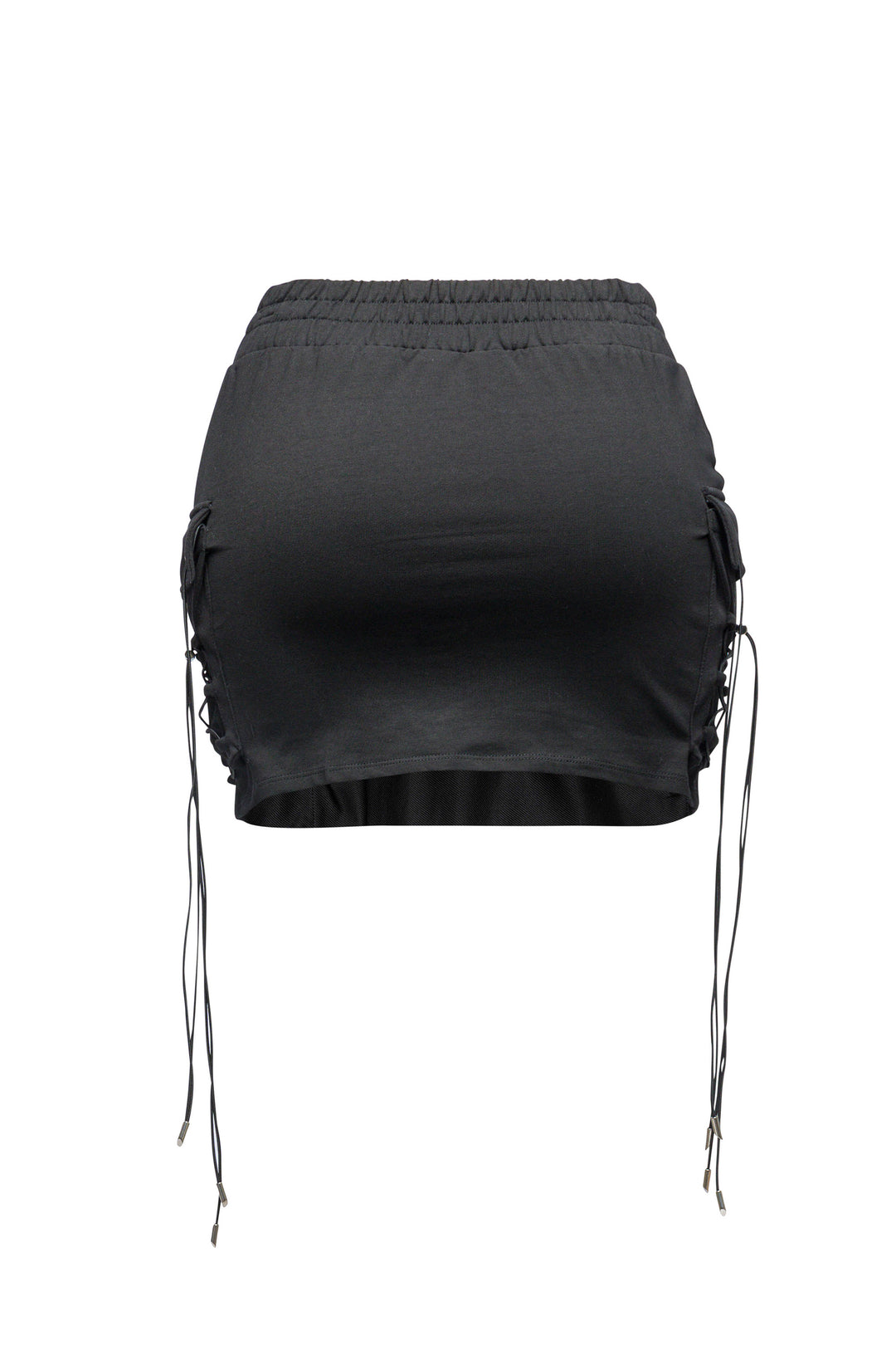 Lace up mini skirt