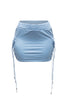 Lace up mini skirt
