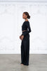 Glittered open back top and pant set