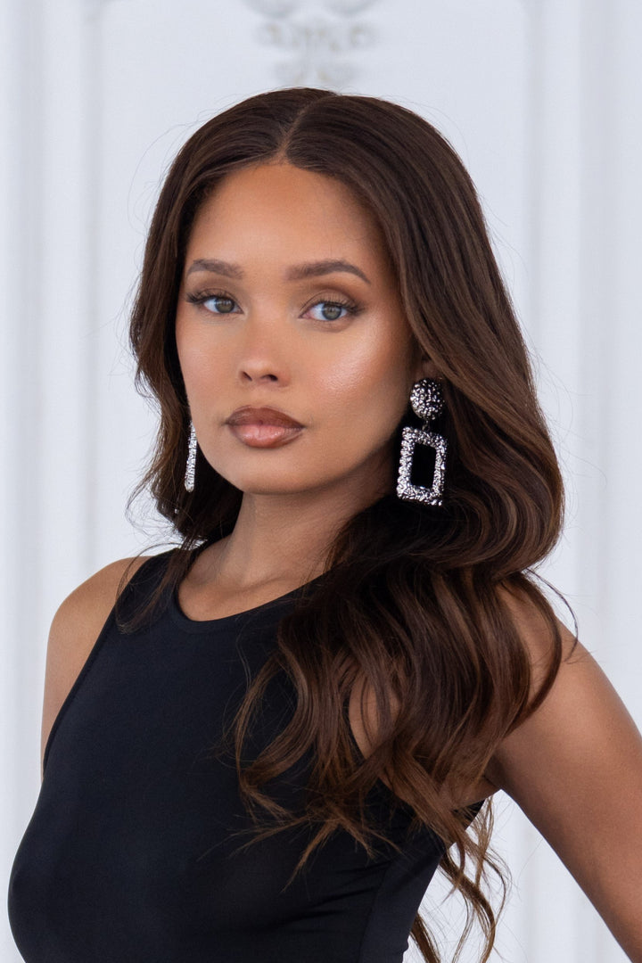 Crush Cast Texture Drop Earrings