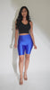 Highwaisted shiny nylon biker shorts in plus size