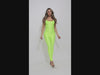 Shiny Nylon bodycon jumpsuit