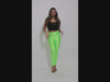 Highwaisted shiny nylon leggings