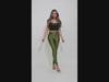 Highwaisted shiny nylon leggings
