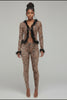 Prowl Mode Feather Trim Lounge Set
