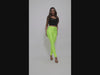 Highwaisted shiny nylon leggings