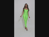 Shiny Nylon bodycon jumpsuit