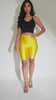 Highwaisted shiny nylon biker shorts in plus size