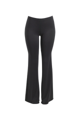 Timeless black flare pants ideal for elevated basics or layered streetwear