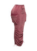 Mineral washed drawstring skirt